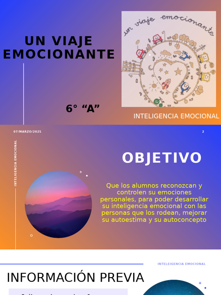 Un Viaje Emocionante Inteligencia Emocional | PDF | Las emociones ...