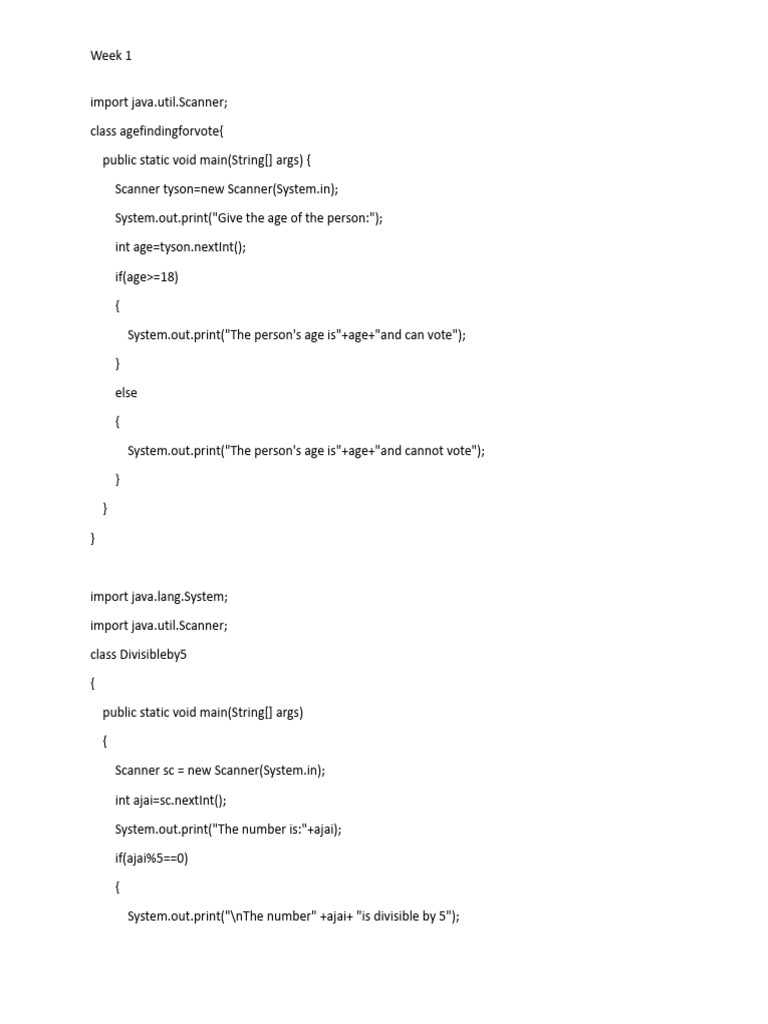 Java Programs for Basic Calculations | PDF | Software Development ...