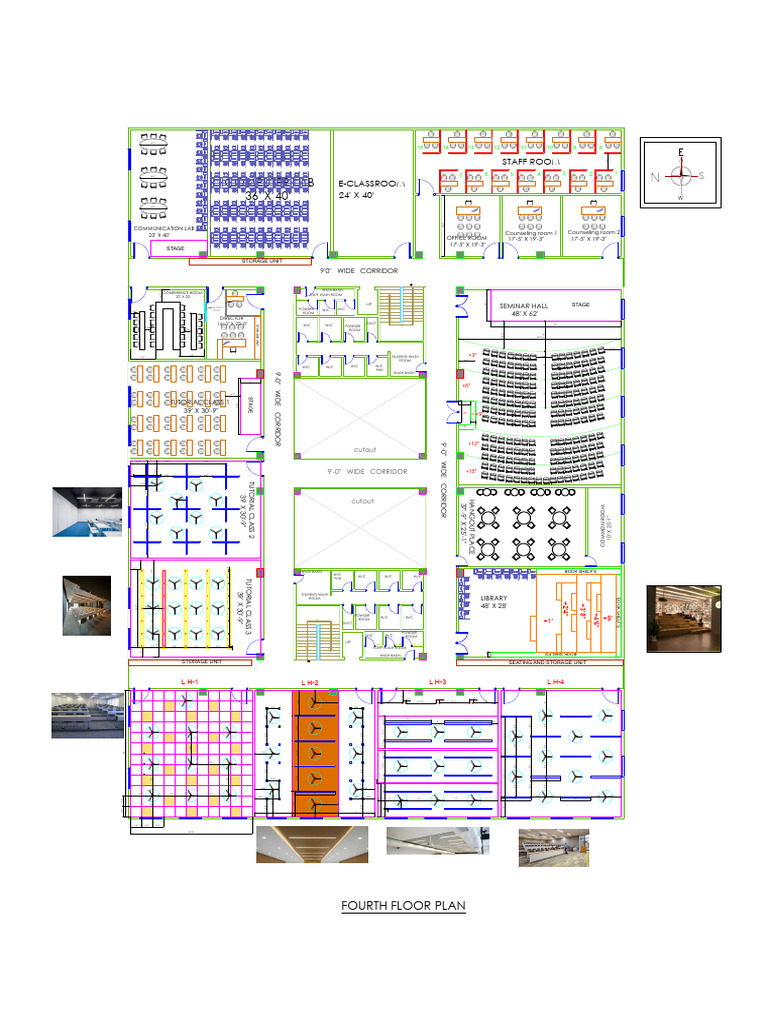Fourth Floor Plan Layout Details | PDF