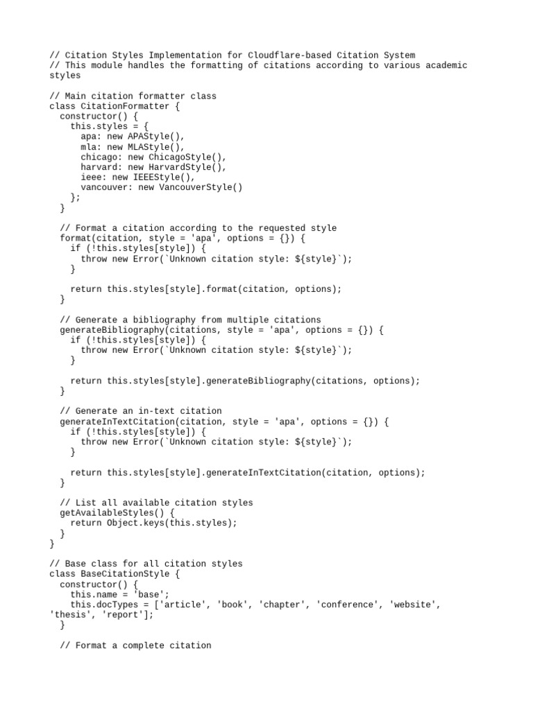 Citation Formatting for Cloudflare System | PDF | Citation | Digital ...
