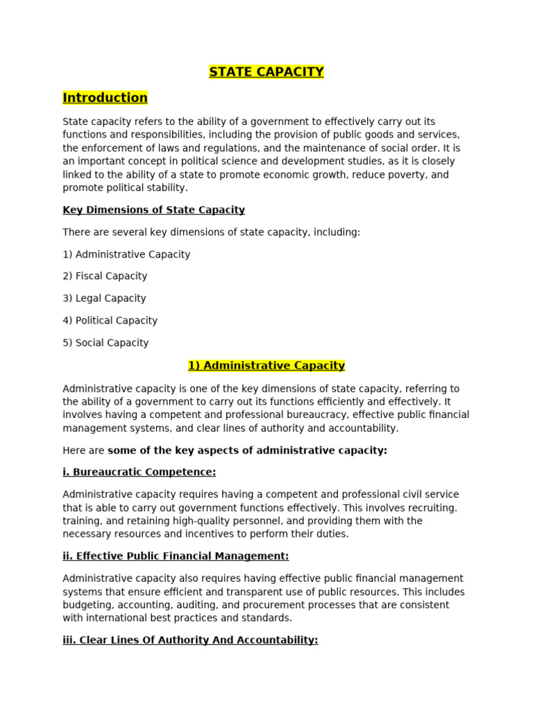 State Capacity Pol Science Chp12 | PDF | Taxes | Fiscal Policy