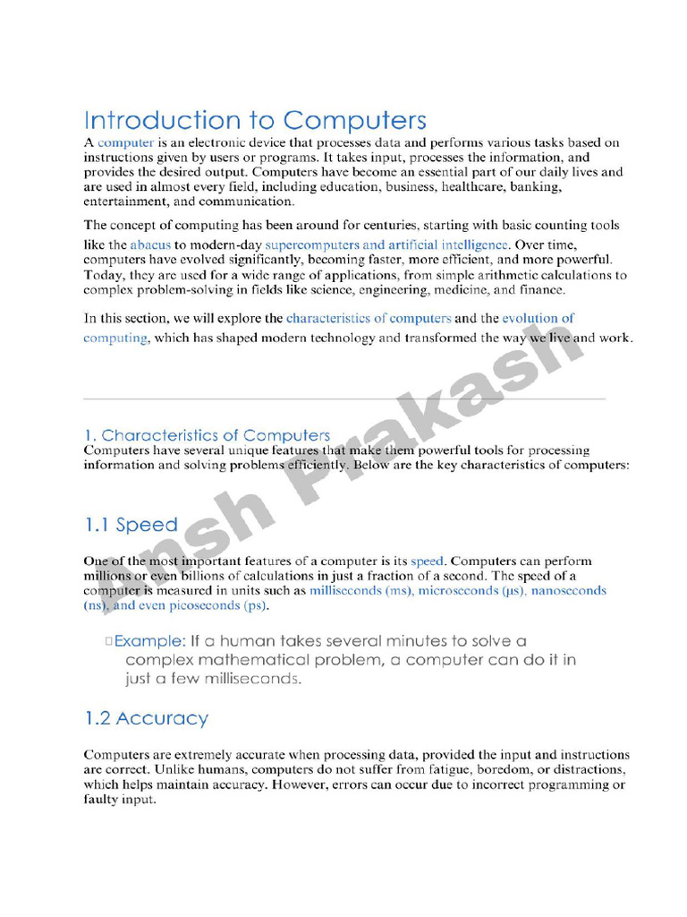 Fundamental of Computing Notes | PDF | Computer Data Storage ...