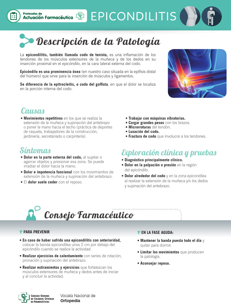 2018 Ficha 4 Epicondilitis | PDF | Sistema musculoesquelético ...