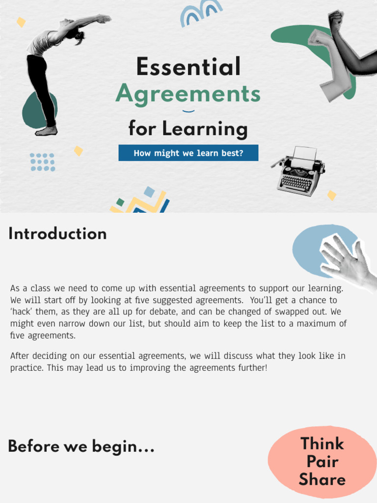 Essential Learning Agreements Guide | PDF | Learning | Cognitive Science