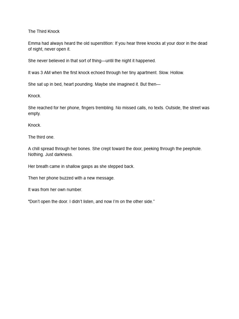 The Third Knock | PDF