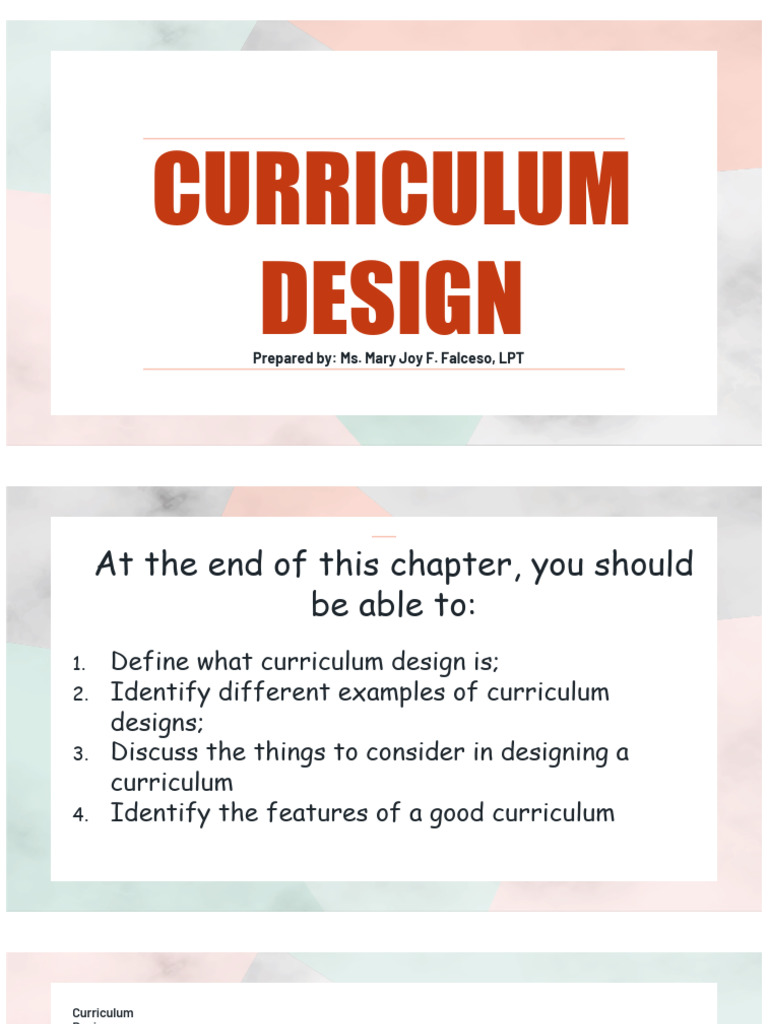 Curriculum Design Overview and Types | PDF | Curriculum ...