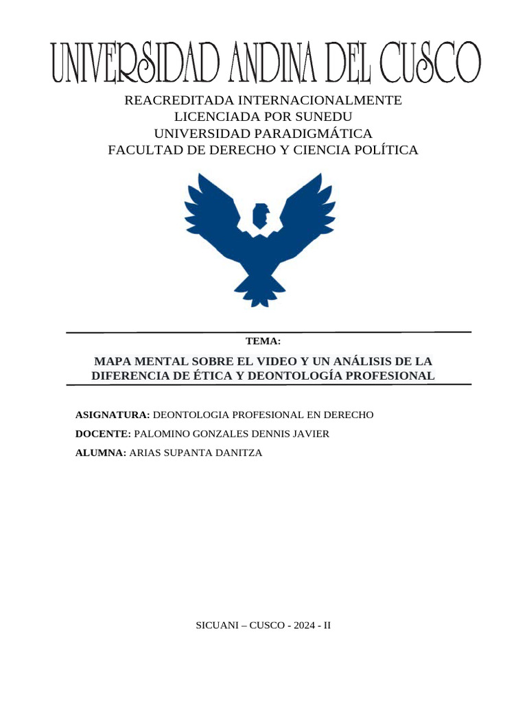 Trabajo Deontologia | PDF | Ética profesional