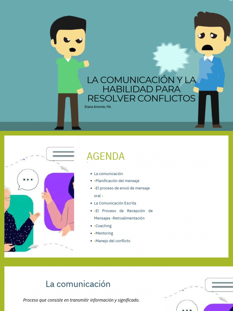 Comunicación y Resolución de Conflictos | PDF | Comunicación ...