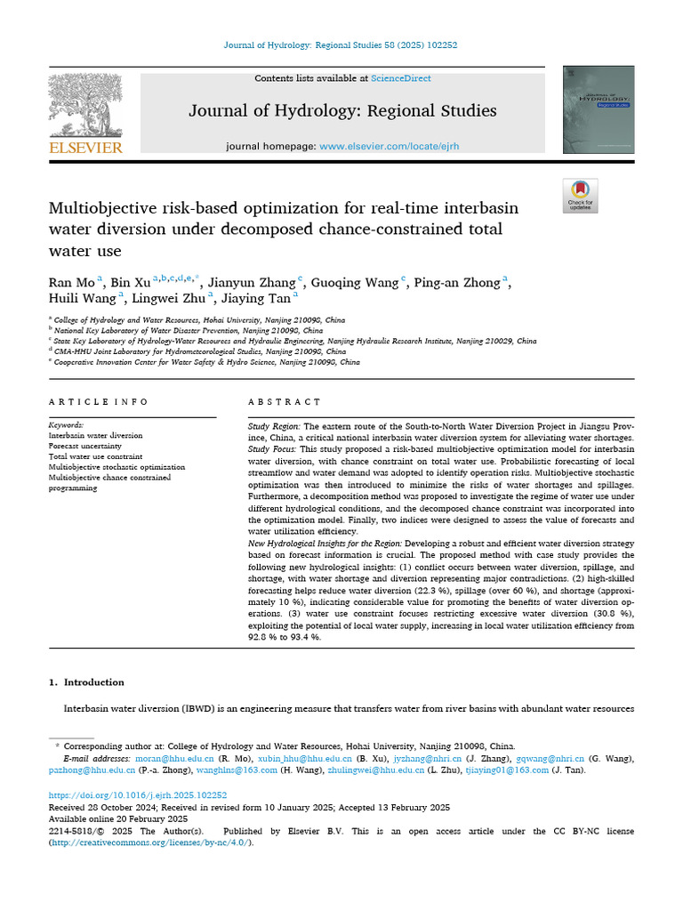 Multiobjective Risk Based Optimization For Real Time in - 2025 ...