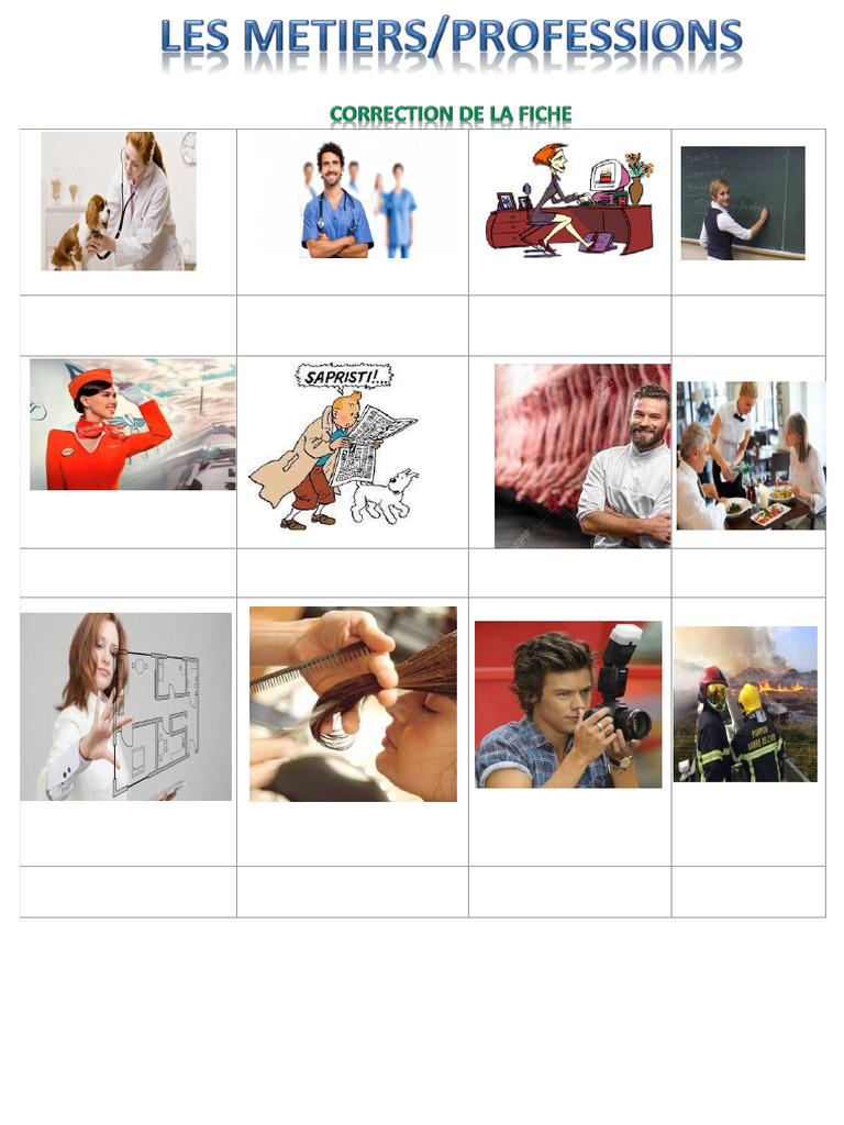 Professions variées et leurs rôles | PDF