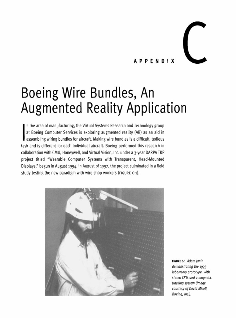 Boeing's AR for Wire Bundle Assembly | PDF | Augmented Reality ...