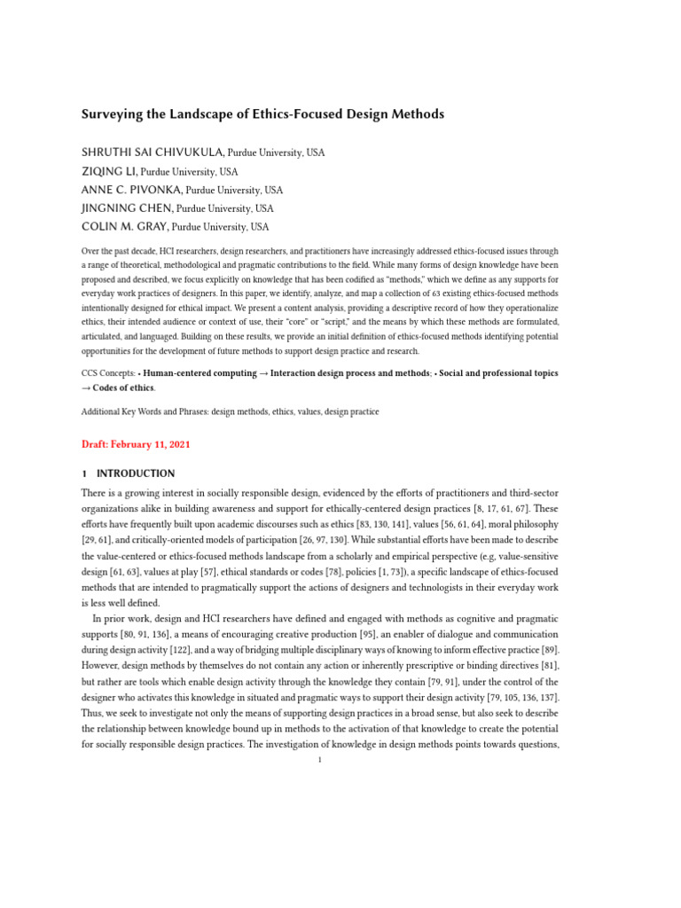 Ethics Review Pdf Methodology Evaluation