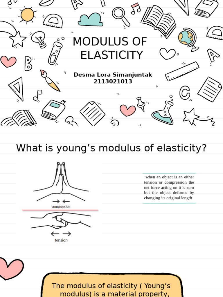 Understanding Young's Modulus of Elasticity | PDF