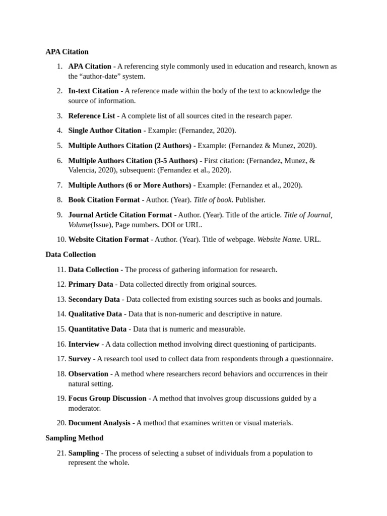 APA Citation and Research Methods Guide | PDF | Research Design ...