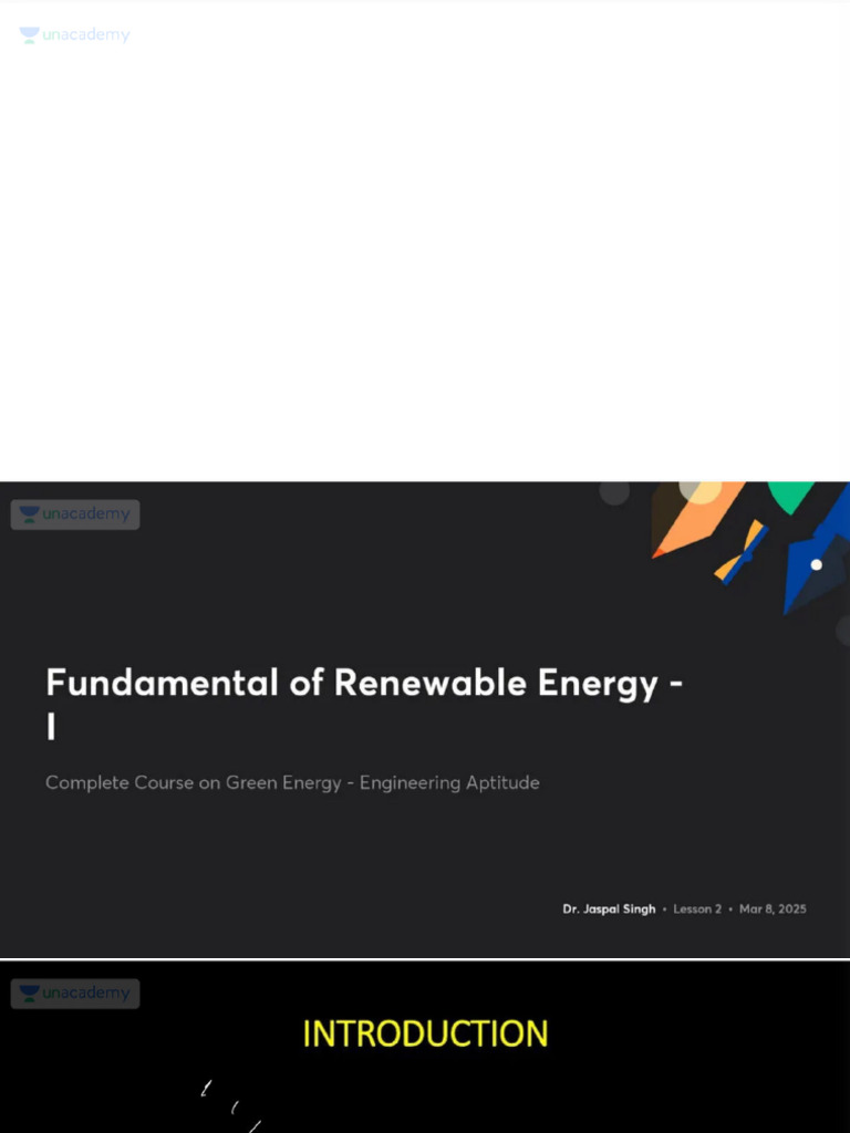 Fundamental of Renewable Energy I With Anno | PDF