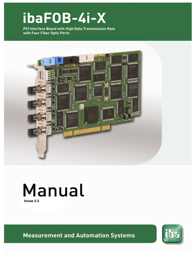 ibaFOB-4i-X Installation Manual | PDF | Integer (Computer Science ...