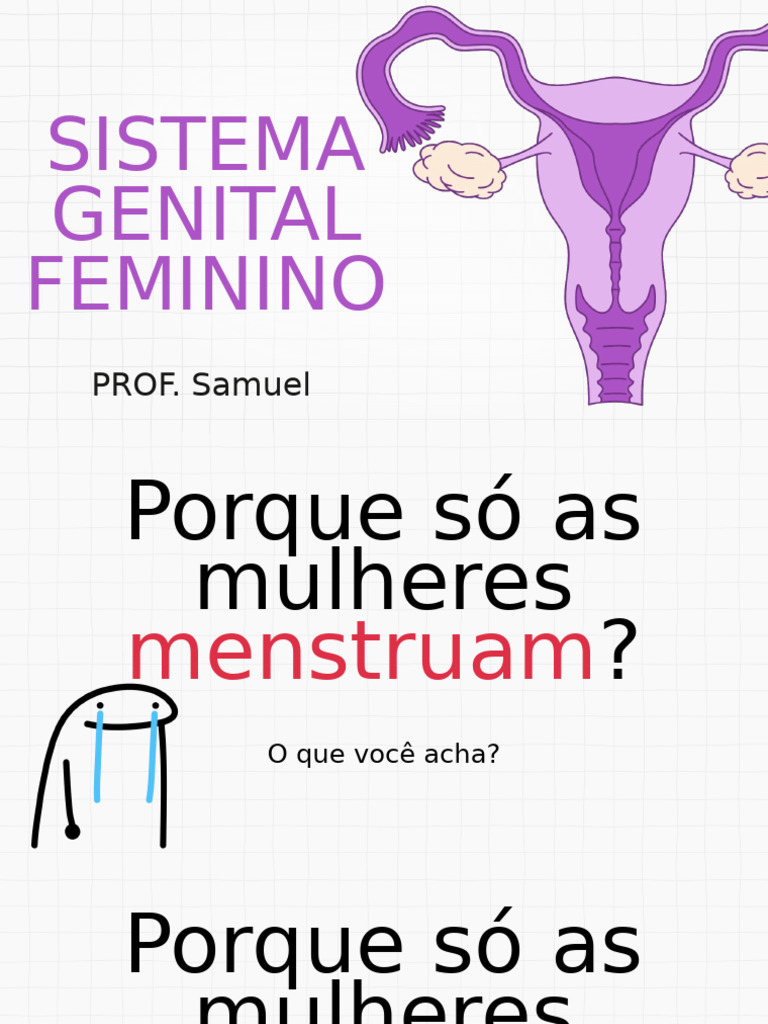 Anatomia e Funções do Sistema Genital Feminino | PDF | Menstruação | Vagina