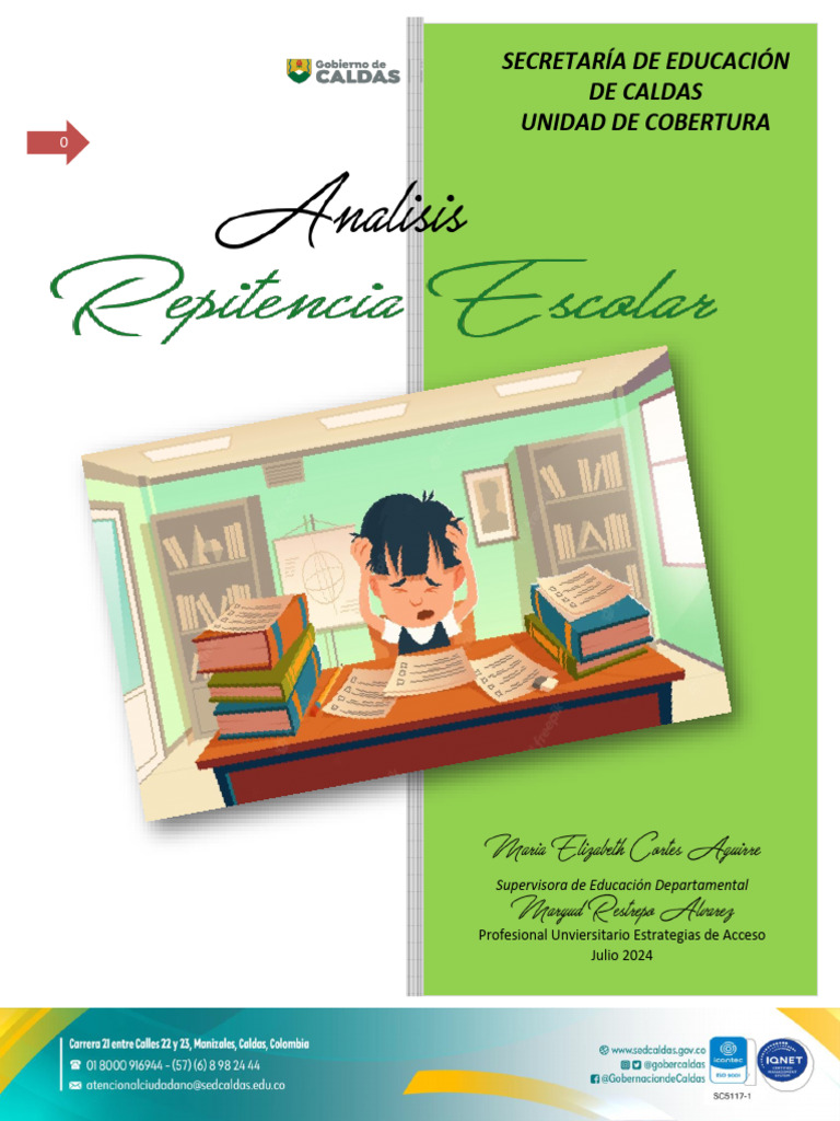 Análisis de Repitencia Escolar 2024 | PDF | Educación de la primera ...
