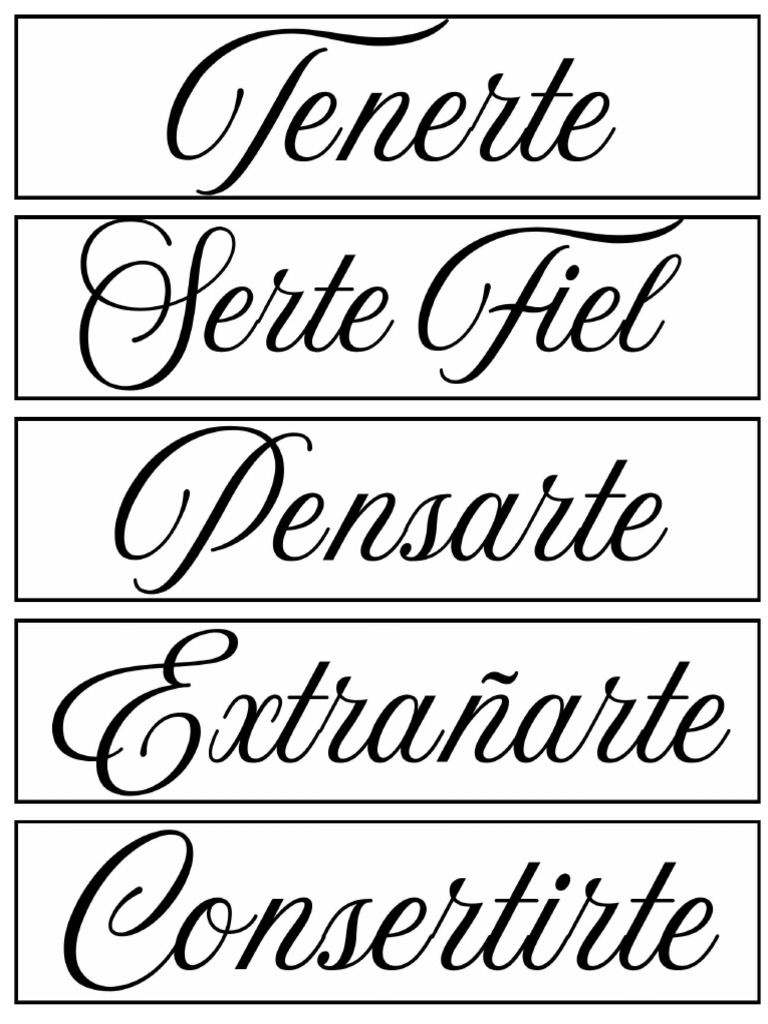 Letras Regalo | PDF