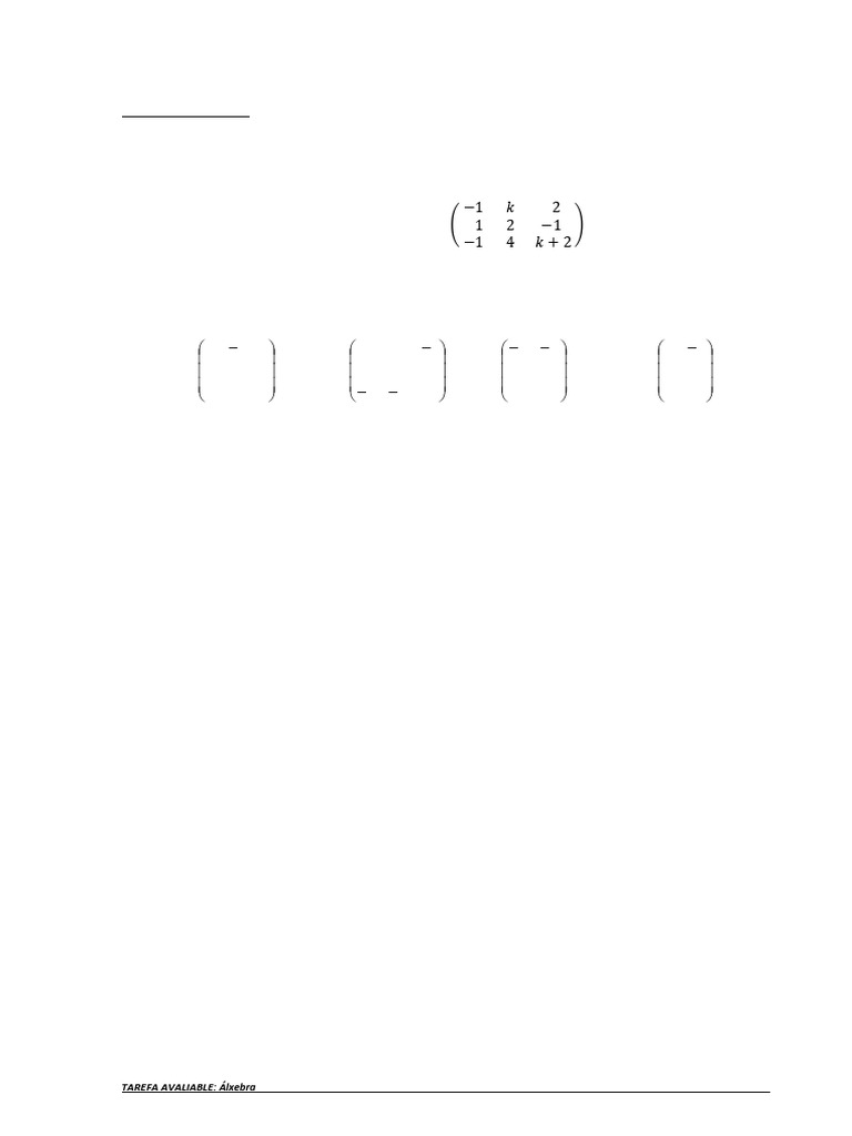 Rango de Matrices y Ecuaciones Matriciales | PDF
