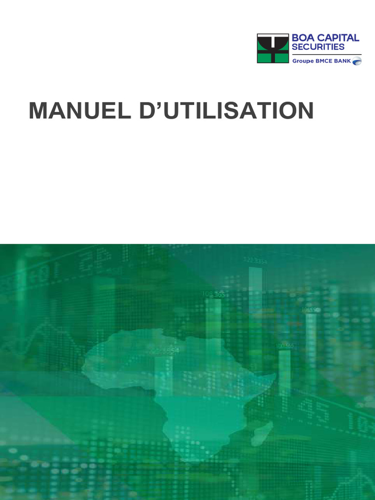 Manuel d'utilisation de BOA Capital Securities | PDF | Bourse (économie ...