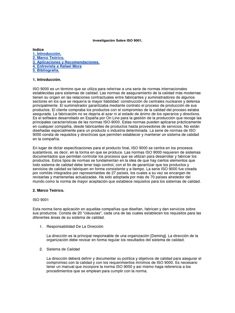 Guía Completa sobre ISO 9001 y Calidad | PDF | Calidad (comercial ...