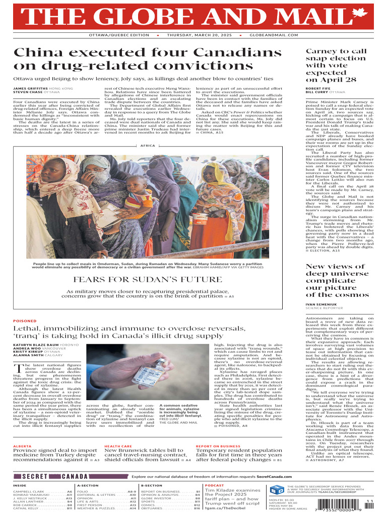 The Globe and Mail 2025-03-20 | PDF