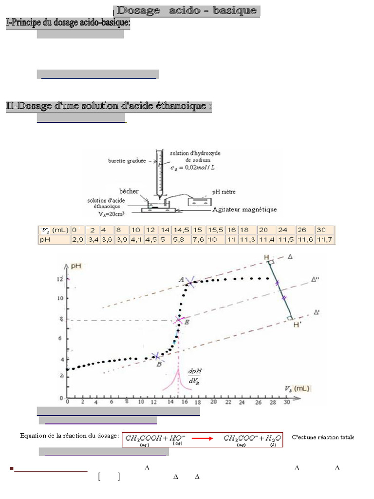 Dosage chimique : méthodes et résultats | PDF | Titrage | Chimie