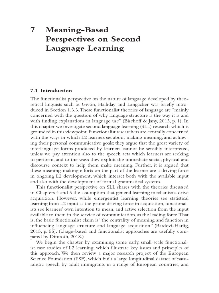 Second Language Learning Theories | PDF | Second Language Acquisition ...