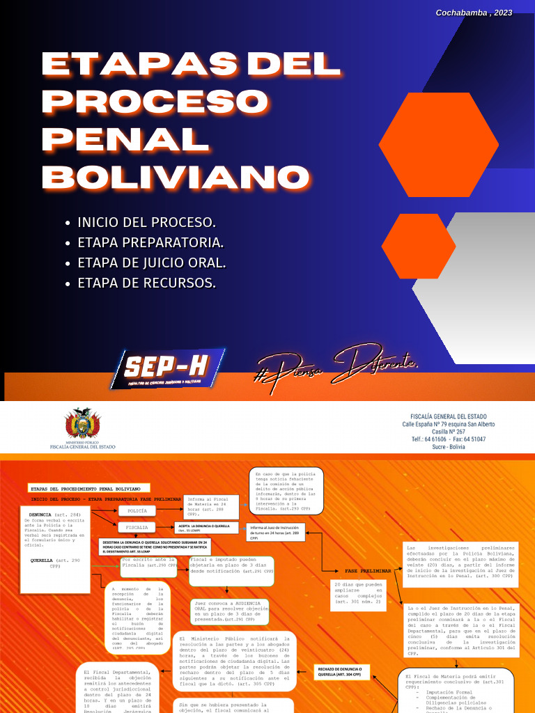 Etapas Del Proceso Penal Boliviano | PDF
