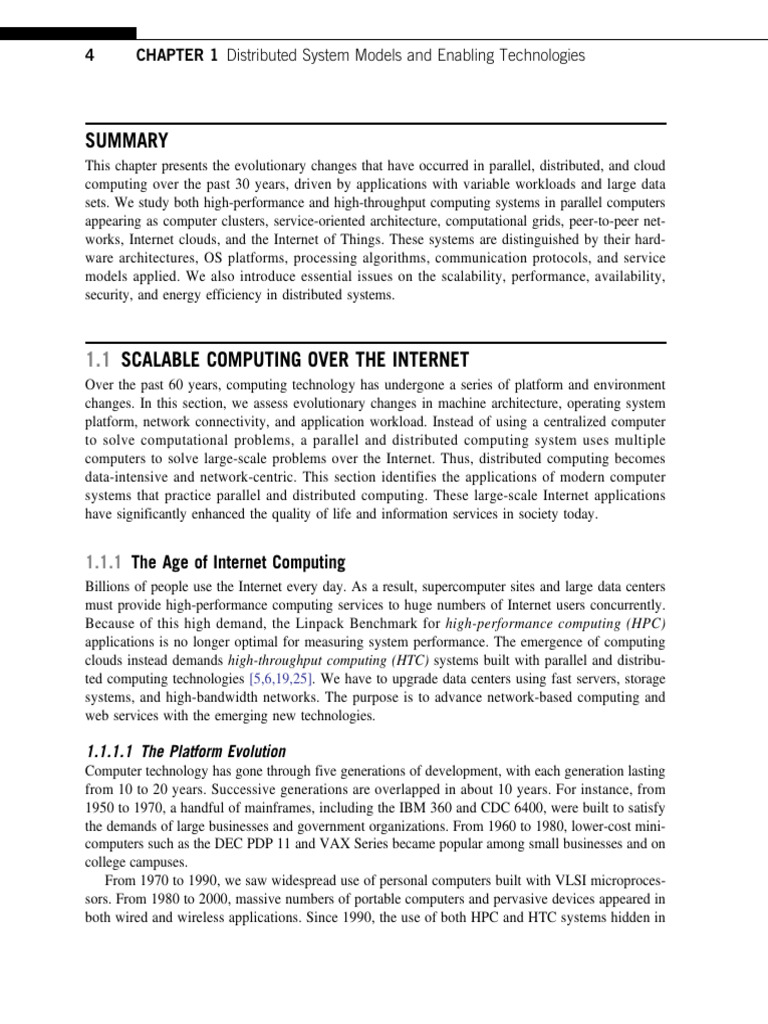 Evolution of Distributed Cloud Computing | PDF | Supercomputer ...