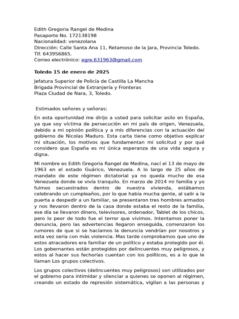 Edith Gregoria Rangel de Medina | PDF | Salario mínimo | Venezuela