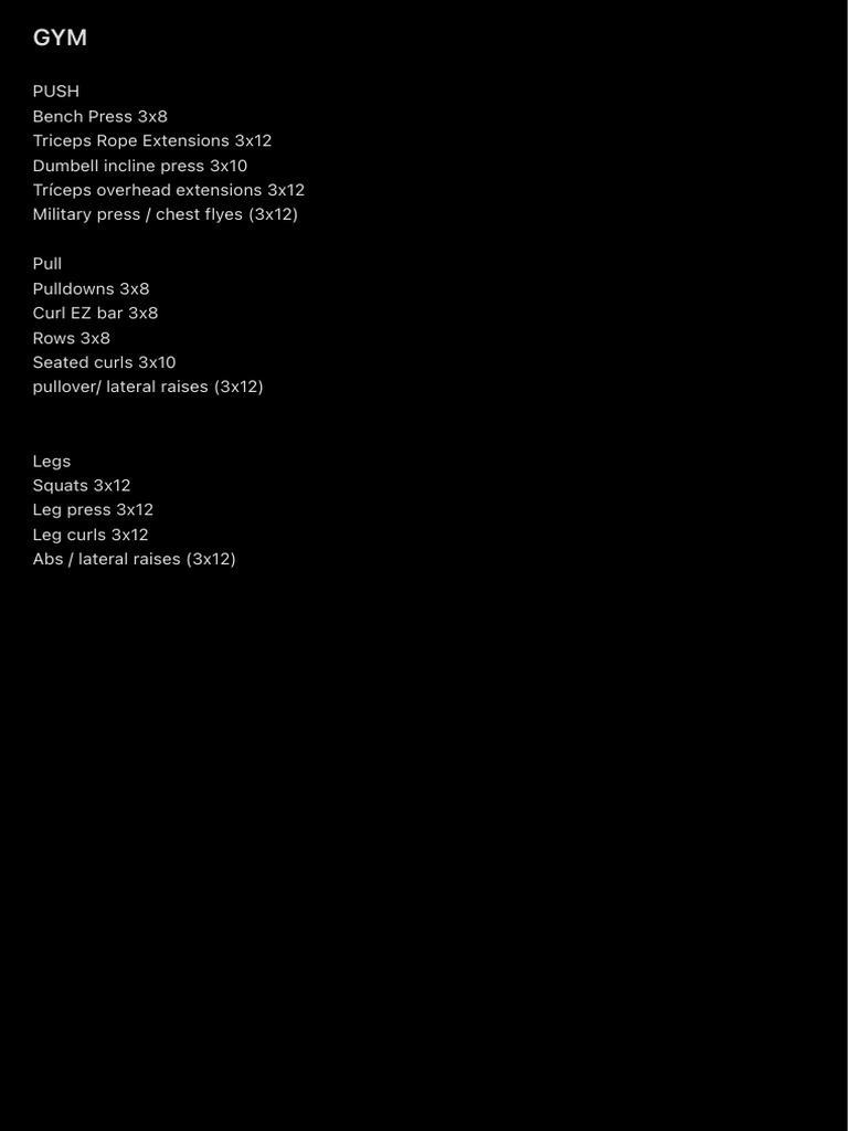 Full-Body Workout Routine Guide | PDF