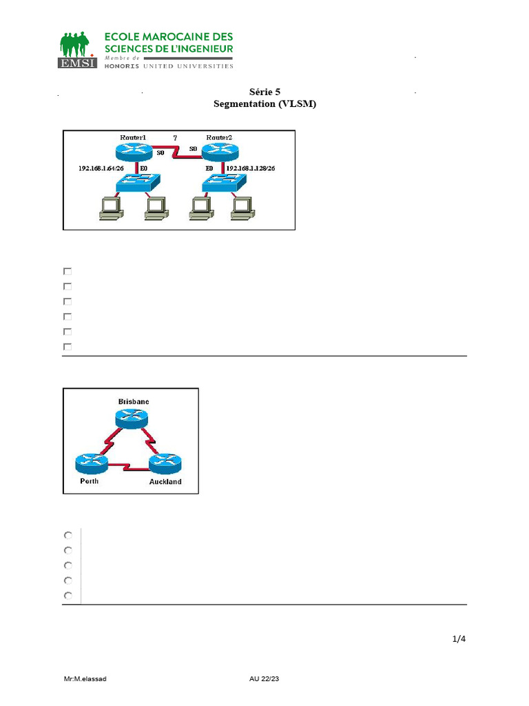 VLSM et Adressage IP en Réseaux | PDF | Adresse IP | Protocoles Internet