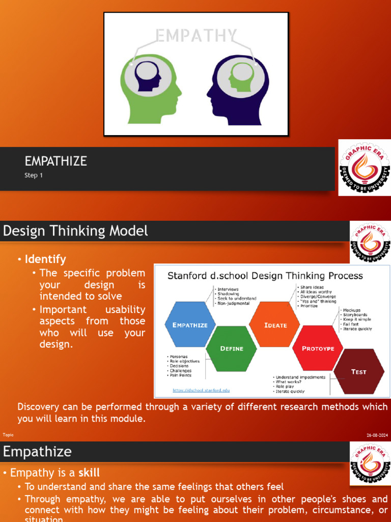 DT Unit 2 1 | PDF | Empathy | Thought