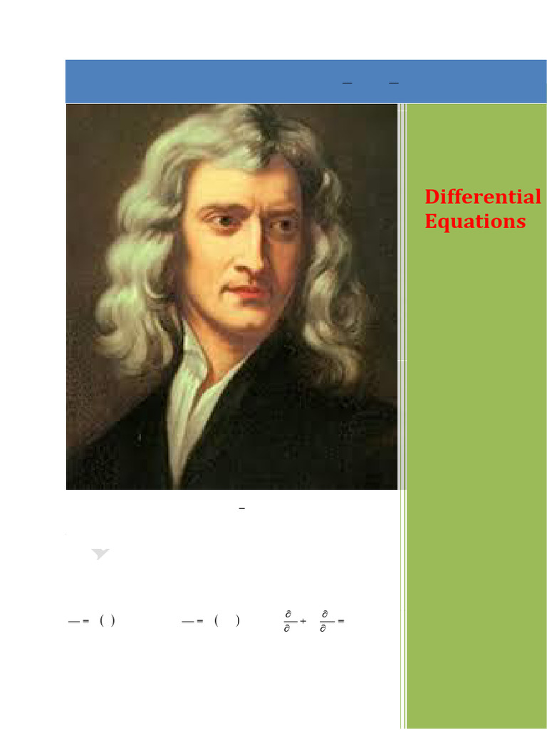 Solving Differential Equations for x | PDF | Isaac Newton ...