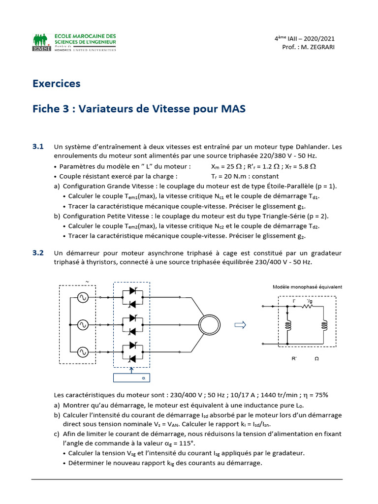 Démarrage et Couplage Moteur ÉtoileTriangle PDF Composants — free download