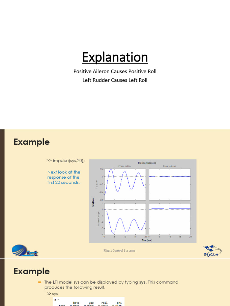 Explanation | PDF | Aircraft Flight Control System | Vehicle Design