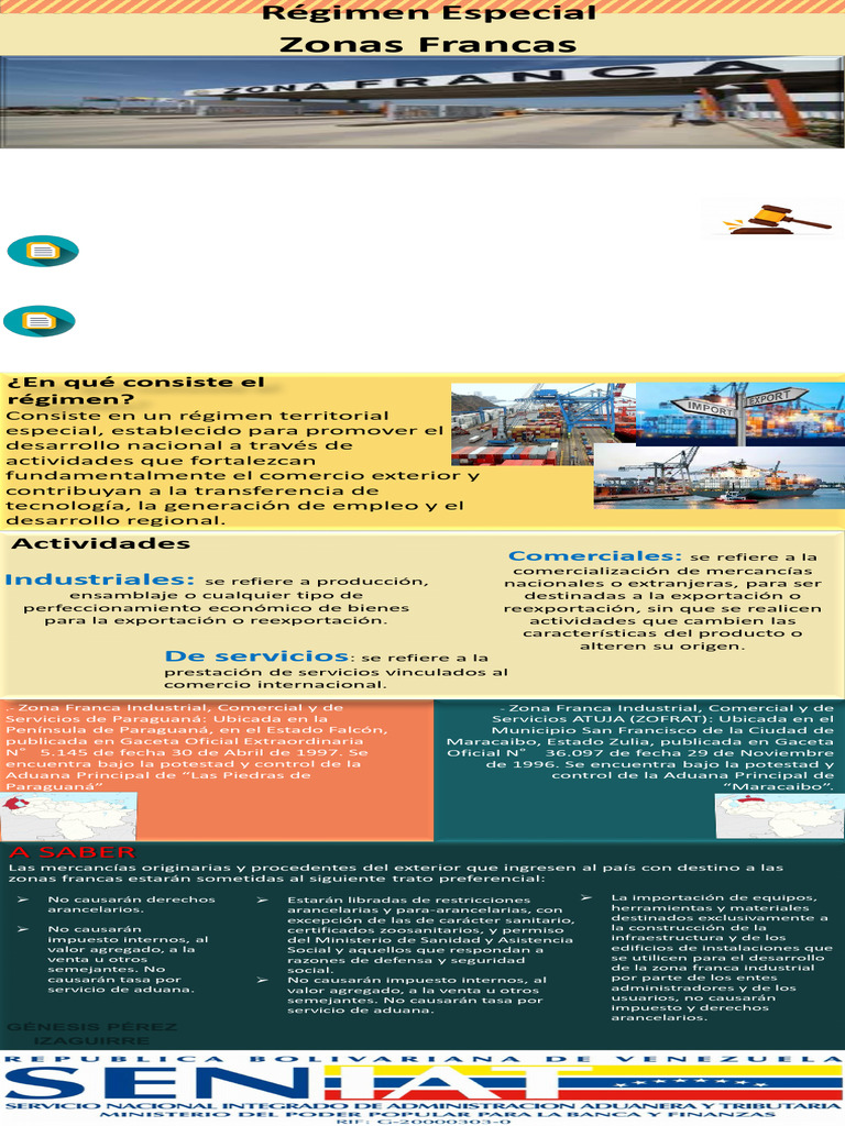 Régimen de Zonas Francas en Venezuela | PDF | aduana | Venezuela