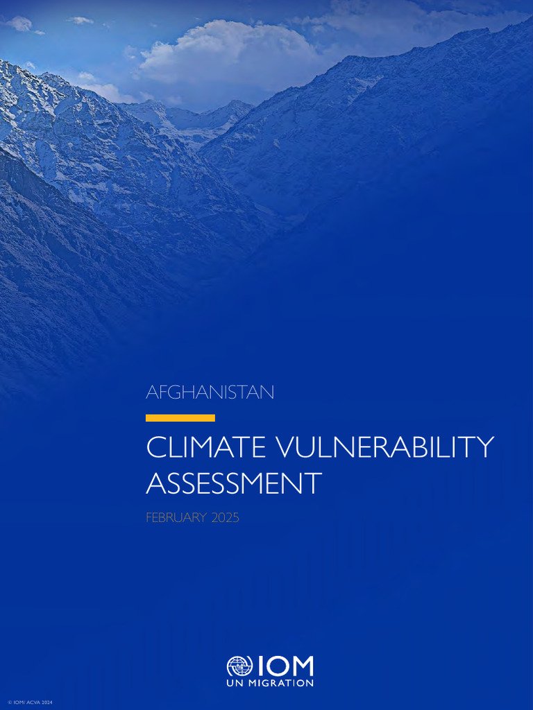 Afghanistan Climate Vulnerability Report 2025 | PDF | Climate ...