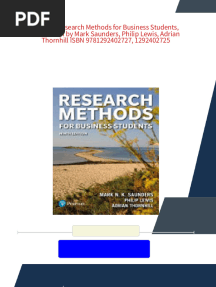 (Ebook) Research Methods for Business Students, 9th Edition by Mark Saunders, Philip Lewis, Adrian Thornhill ISBN 9781292402727, 1292402725 - Download the ebook now and read anytime, anywhere