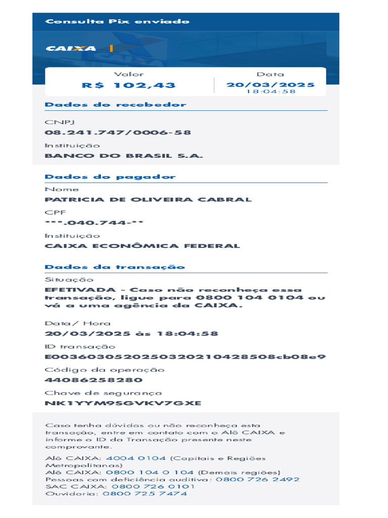 Comprovante 2025-03-20 180730 | PDF