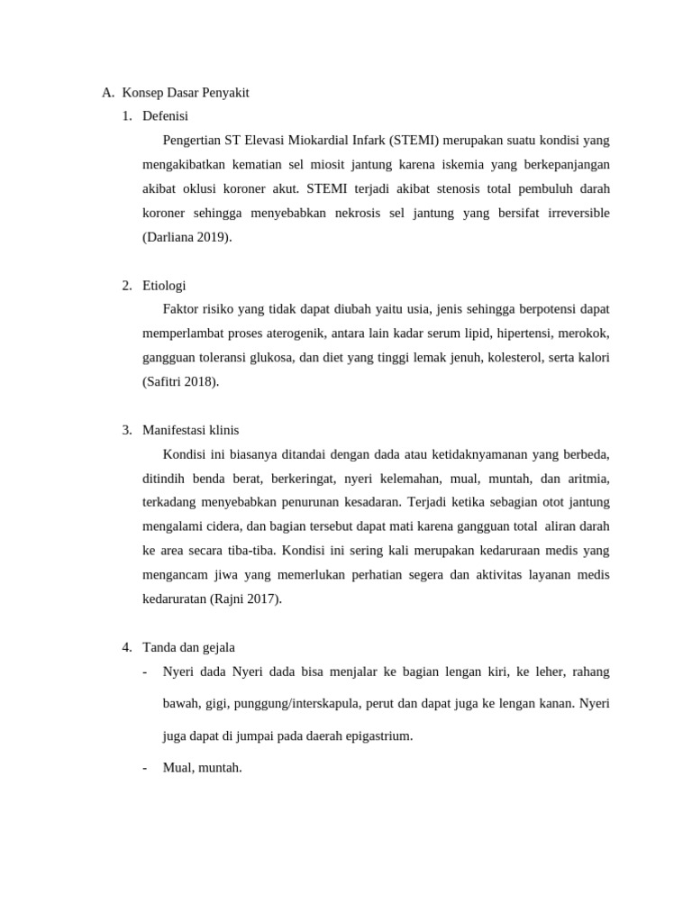 Panduan Lengkap STEMI: Definisi, Gejala, dan Penanganan | PDF