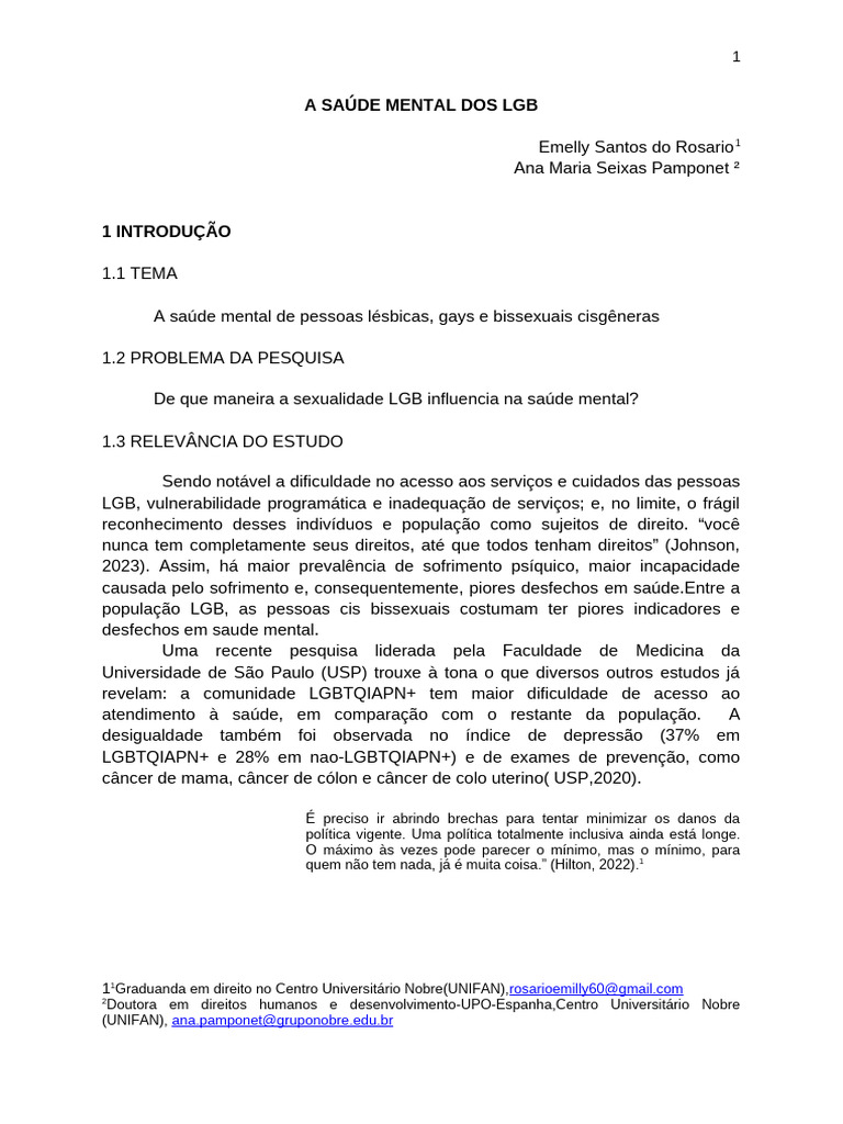 emelly 19.11 PDF Science Saúde mental