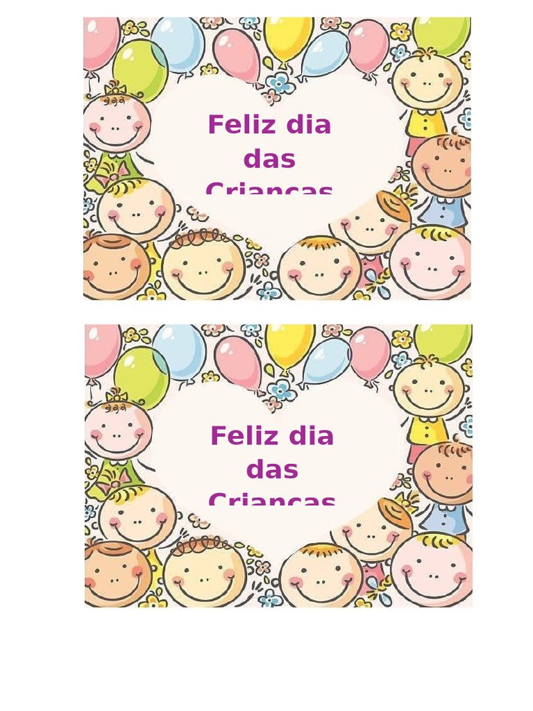 Feliz Dia Das Crianças | PDF
