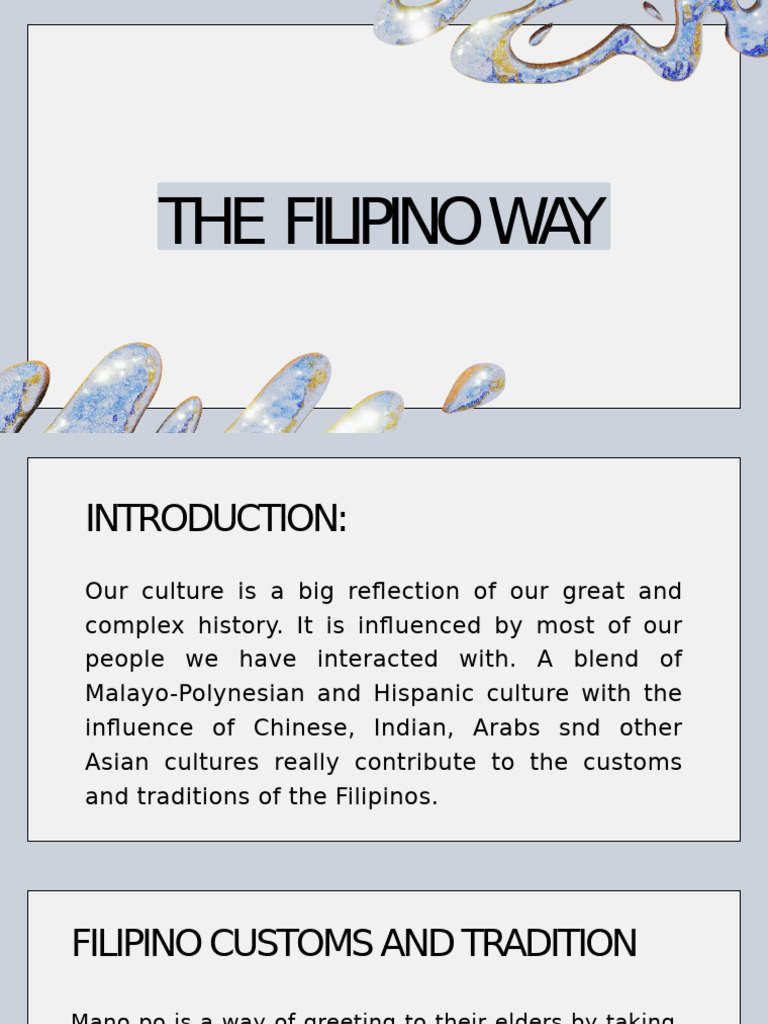 Understanding Filipino Culture and Values | PDF | Philippines | Family