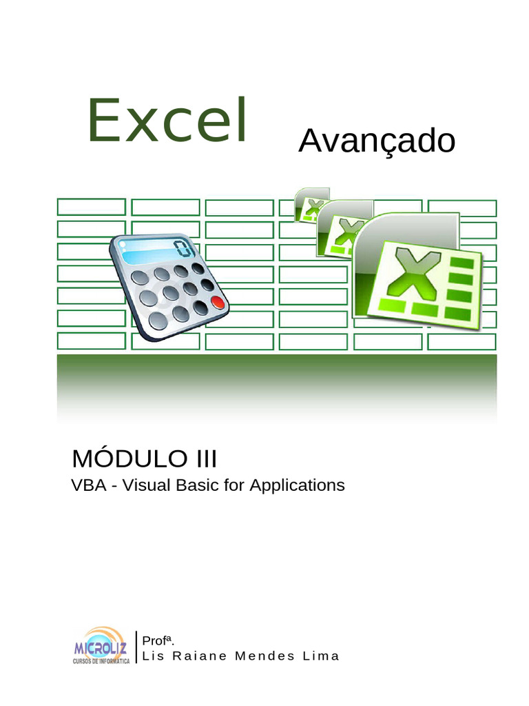 Funções e VBA no Excel Avançado | PDF | Visual Basic for Applications ...