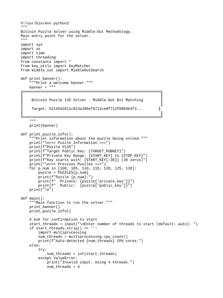 Bitcoin Solver | PDF | Thread (Computing) | Software Engineering