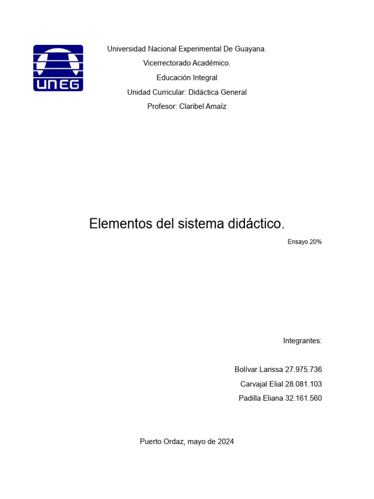 Elementos Clave de la Didáctica | PDF | Enseñando | Maestros