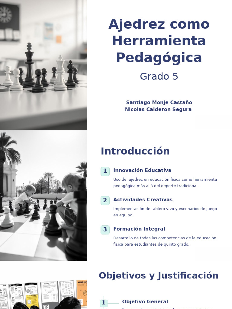 Ajedrez como Herramienta Educativa 5º Grado | PDF | Ajedrez | Comunicación
